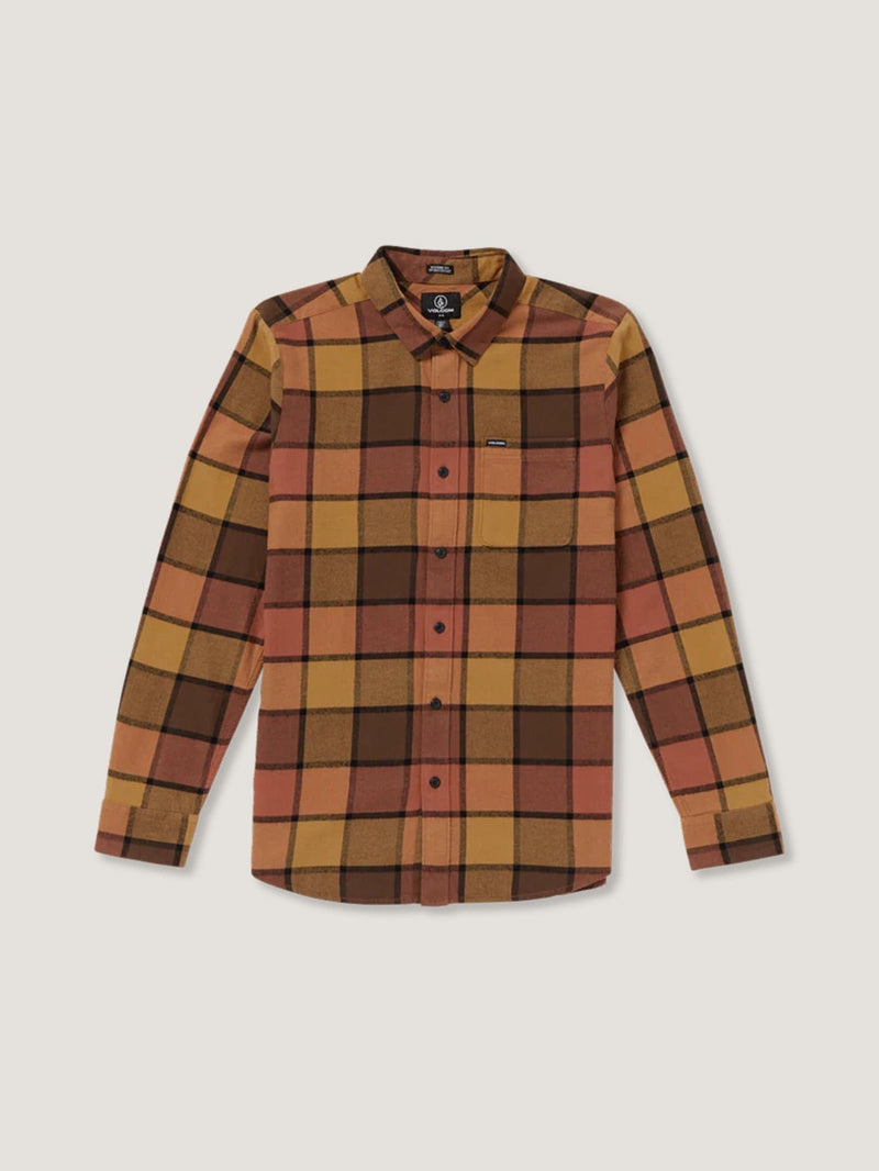 CAMISA M/L VOLCOM HOMBRE CADEN PLAID LS