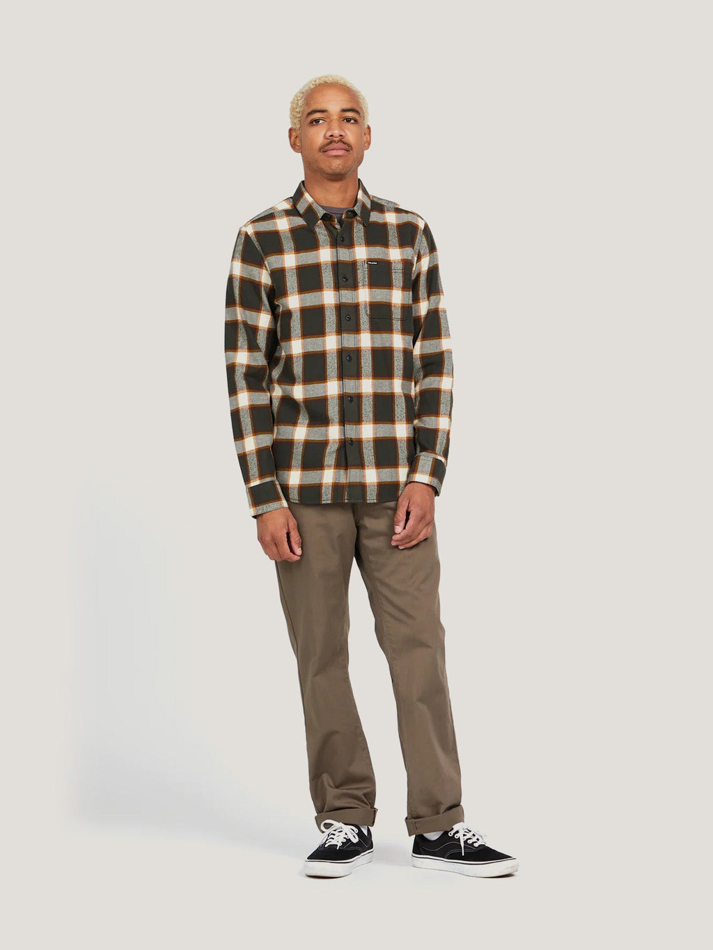 CAMISA VOLCOM HOMBRE CADEN PLAID LS 