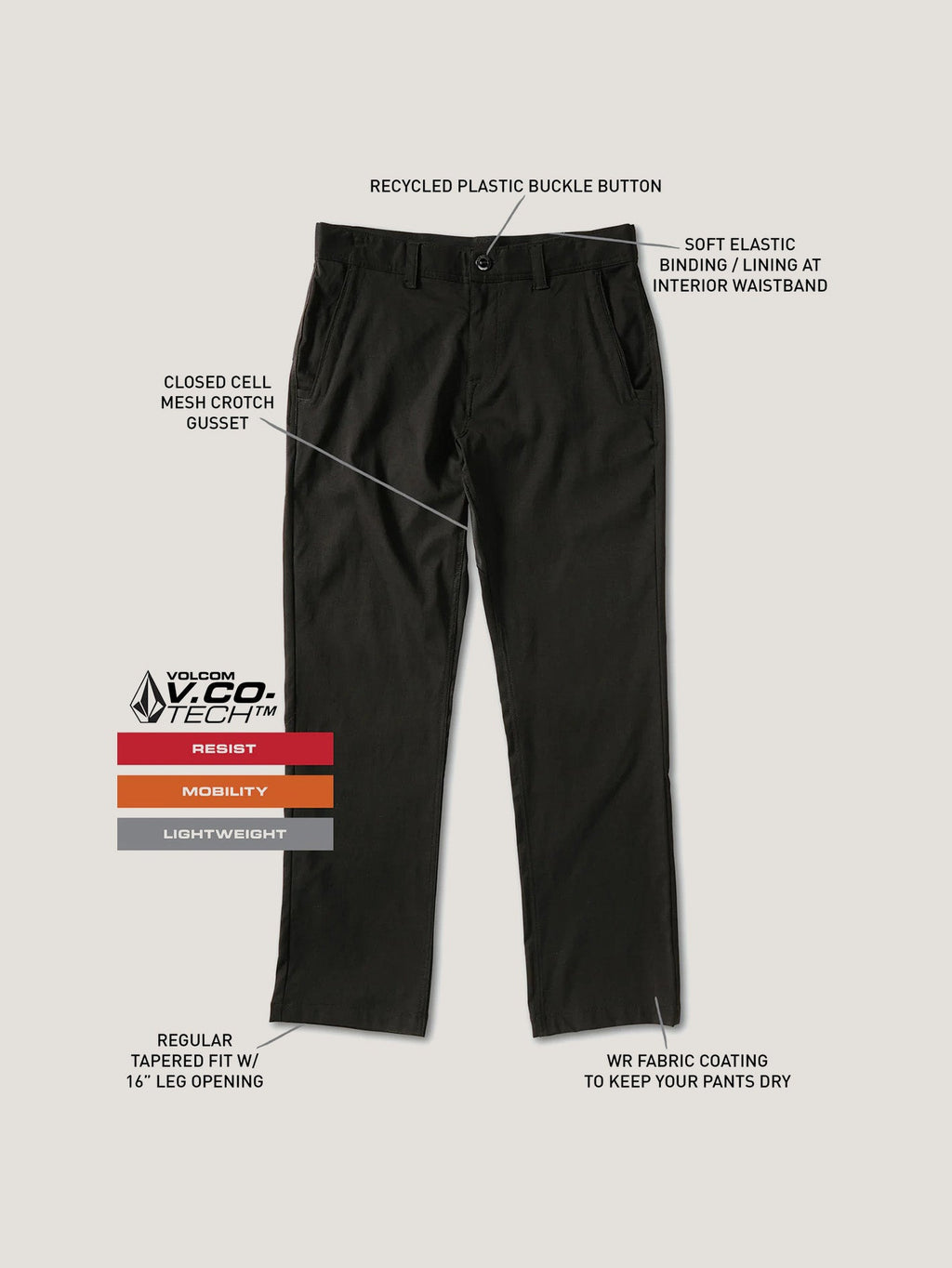 PANTALON VOLCOM HOMBRE FRICKIN TECH CHINO 