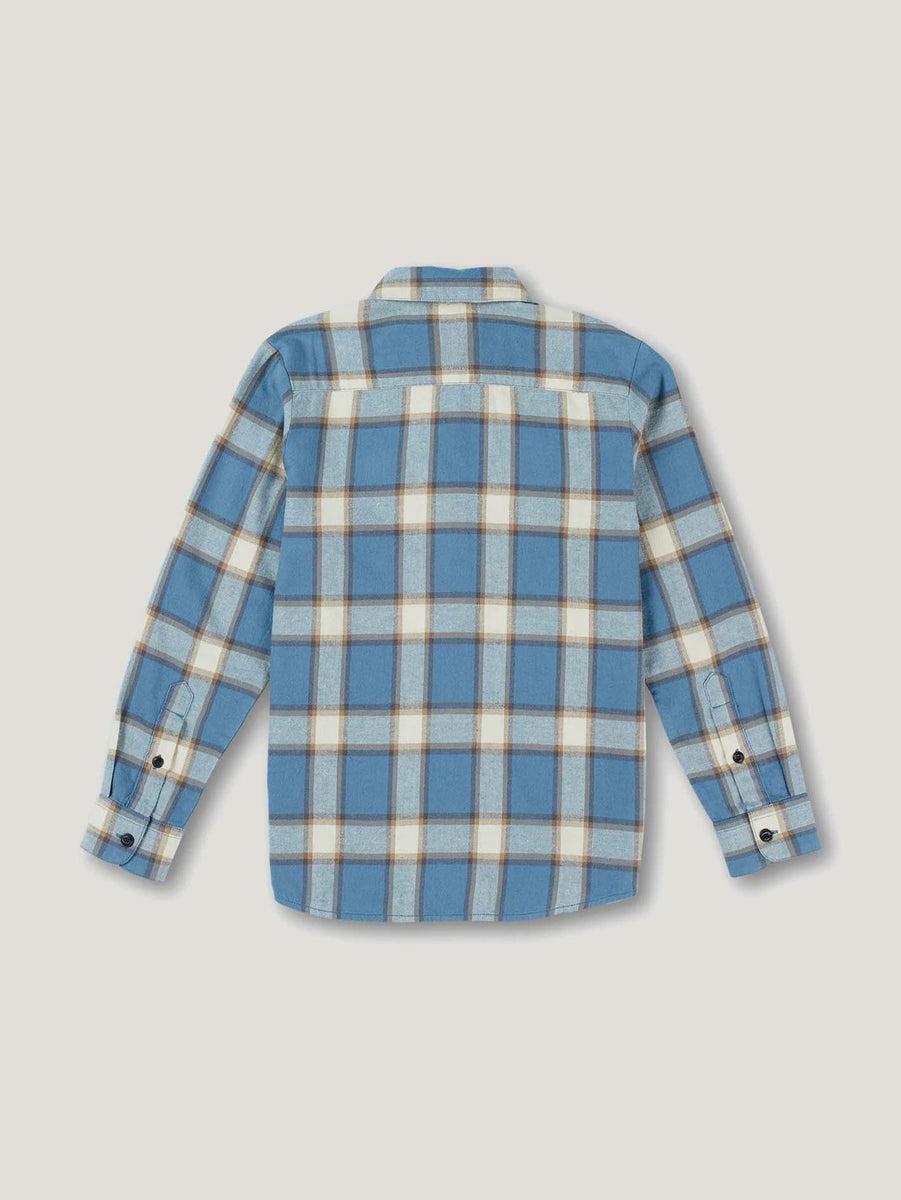 Chemise Homme Volcom à Carreaux – Flanelle Douce – Marron/Noir – Taille M