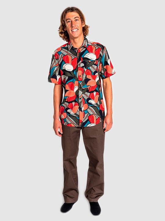 CAMISA M/C VOLCOM SLOWLY TRIPPIN SS