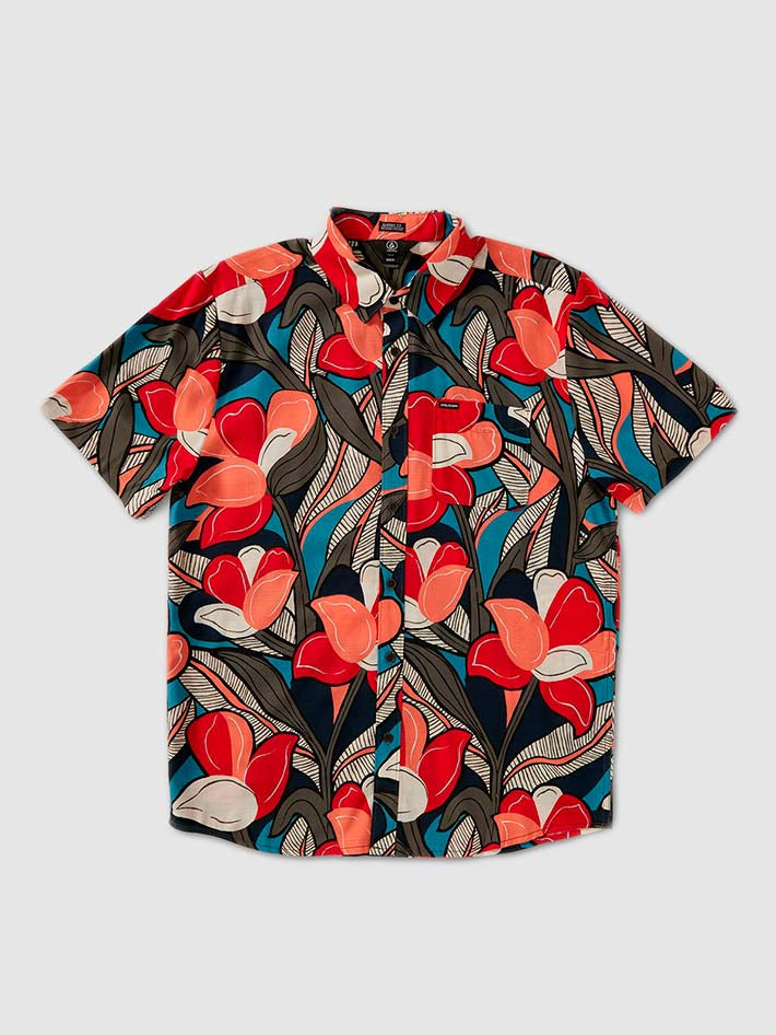 CAMISA M/C VOLCOM SLOWLY TRIPPIN SS