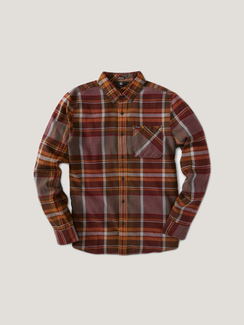 CAMISA M/L VOLCOM CADEN PLAID LS