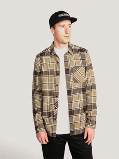 CAMISA VOLCOM HOMBRE CADEN PLAID LS