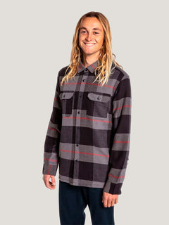 CAMISA M/L VOLCOM TRADEMAN PLAID LS