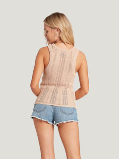 BVD VOLCOM GIRLS CROCHET ALL DAY CAMI