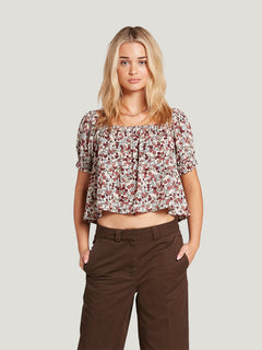 TOP VOLCOM GIRLS FLOWER TRIP TOP