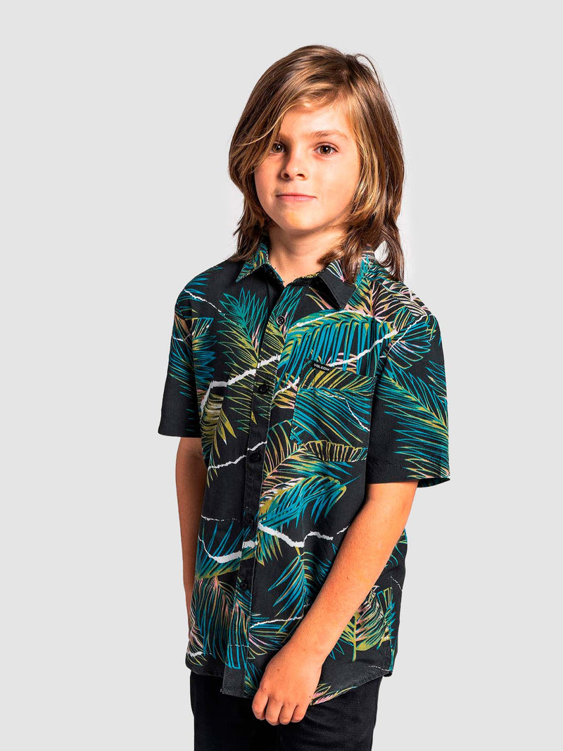 CAMISA M/C NIÑO VOLCOM HALL PASS SS