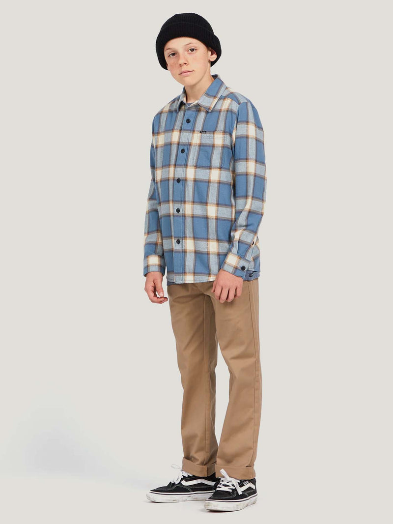 CAMISA VOLCOM NIÑO CADEN PLAID LS