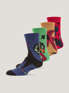 MEDIA VOLCOM HOMBRE FA BOB MOLLEMA SOCK 4PC