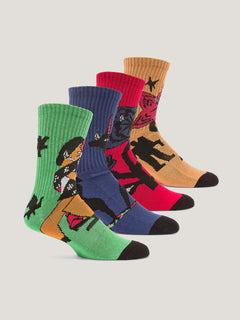 MEDIA VOLCOM HOMBRE FA BOB MOLLEMA SOCK 4PC