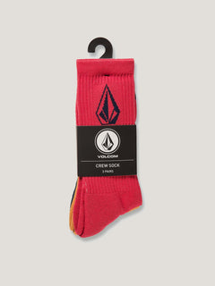 MEDIA VOLCOM HOMBRE FULL STONE SOCK 3PK